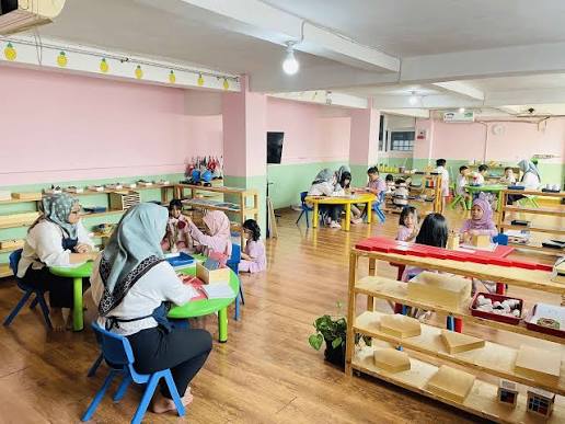 Kegiatan anak di Rumah Key Montessori